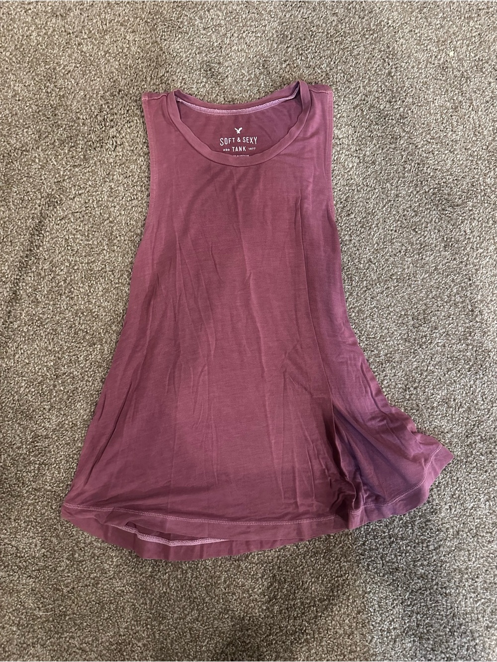 American Eagle Outfitters Mauve/Purple Soft & Sexy Tank Top